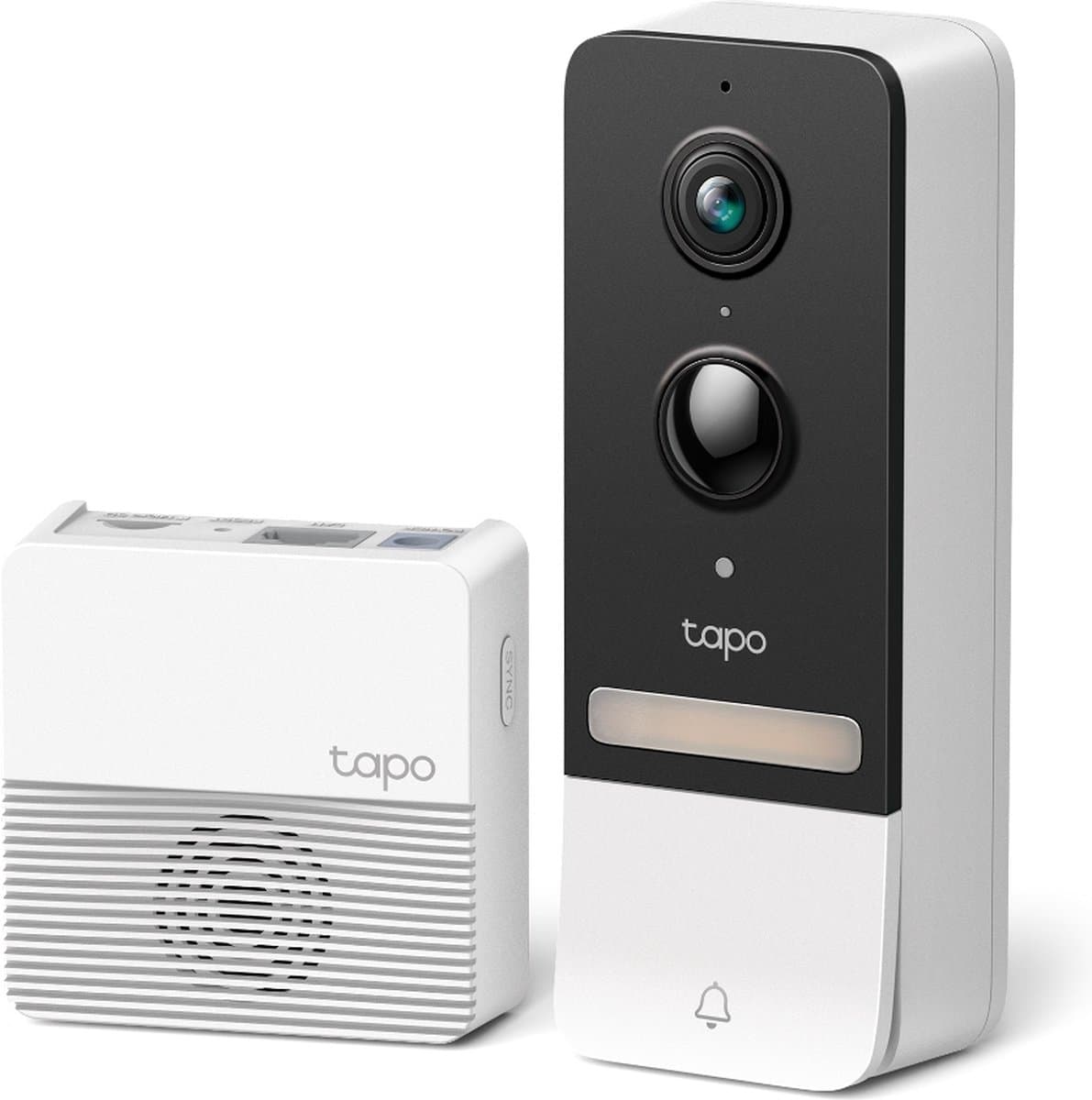 Tapo D230S1 draadloze video deurbel op batterij - 2K 5MP video- inclusief hub - zonder abonnement-slimme deurbel