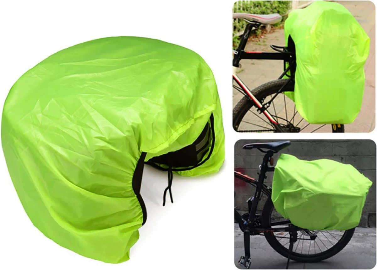 Regencover - Fietstas Regenhoes - Regenhoes - Regenbestendig - Waterbestendige Hoes voor Fietstassen - LOUZIR