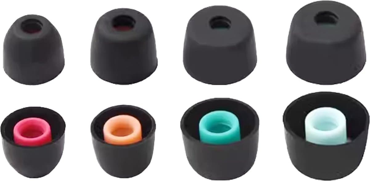 Ibley ComfortFit Siliconen oortips voor Sony WF-1000xm5 zwart - Siliconen Earplug - XS/S/M/L formaat - 4 paar - 4 maten