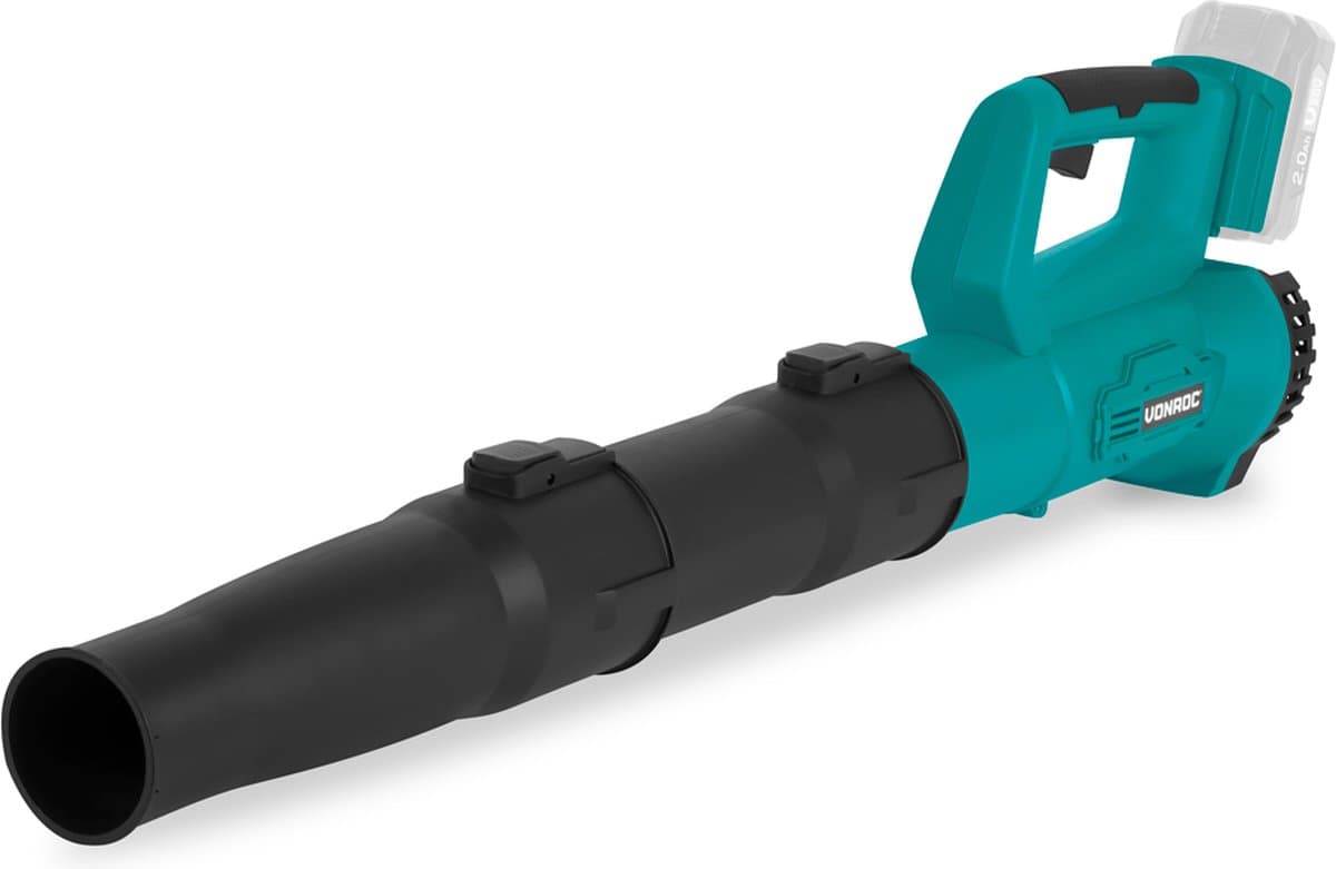 VONROC TurboJet Bladblazer 20V - Axiaal design: zeer krachtig, hoog rendement - Luchtvolume 420m3/uur - Excl. accu & lader