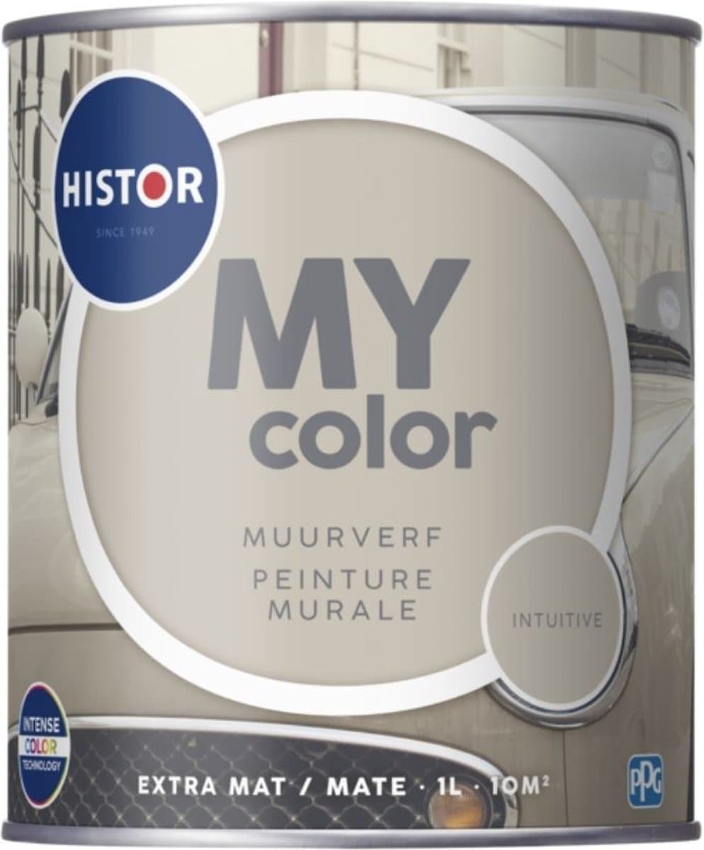 Histor MY Color Muurverf Intuitive - Extra Mat - Reinigbaar - Extra Dekkend - 1L - Beige