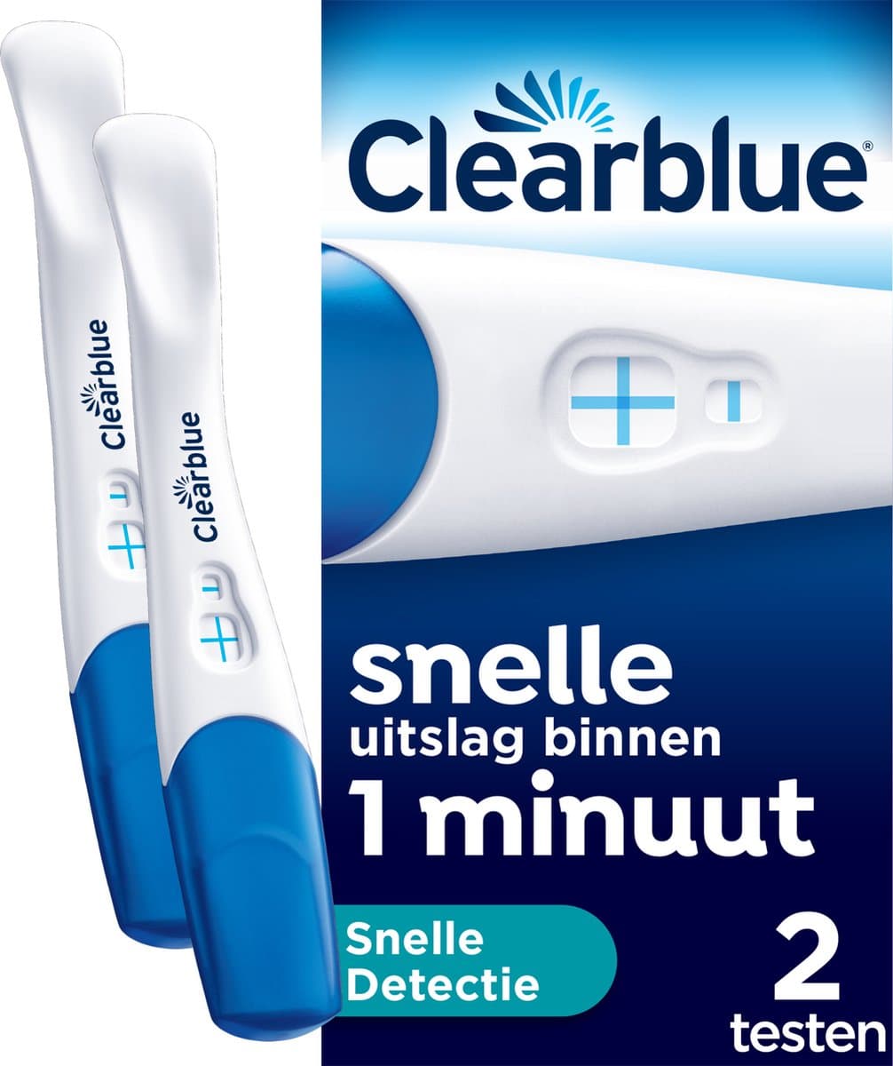 Clearblue Zwangerschapstest Snelle Detectie - Uitslag vanaf 1 Minuut - 2 Testen