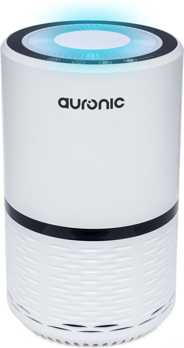 Auronic Luchtreiniger - 12 m² - Air Purifier met HEPA Filter - Verwijdert 99,97% - 25W - 3 Standen - Wit