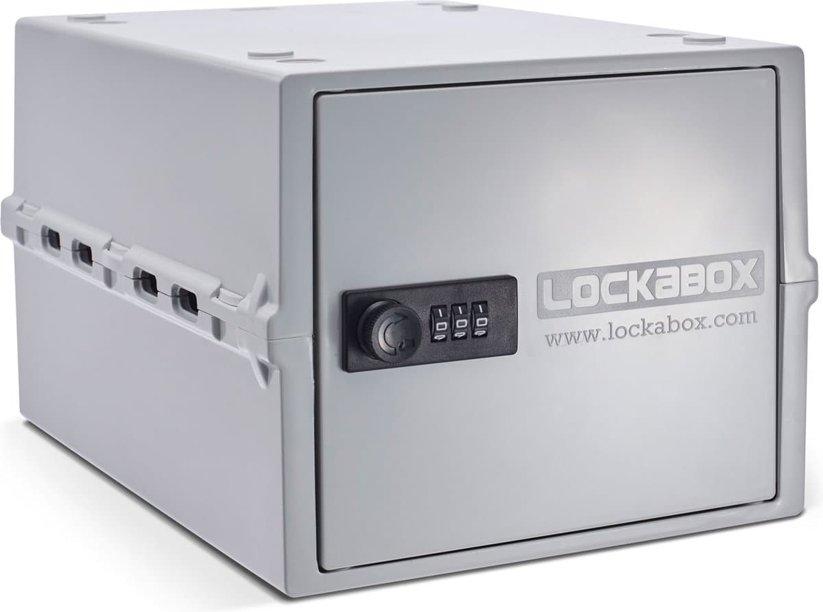 Lockabox One™ Opbergbox met Cijferslot - Afsluitbare Medicijnkast - Polycarbonaat Kluis - Koelkast en Diepvries Proof - 10,5 Liter - 31 x 21 x 17 cm