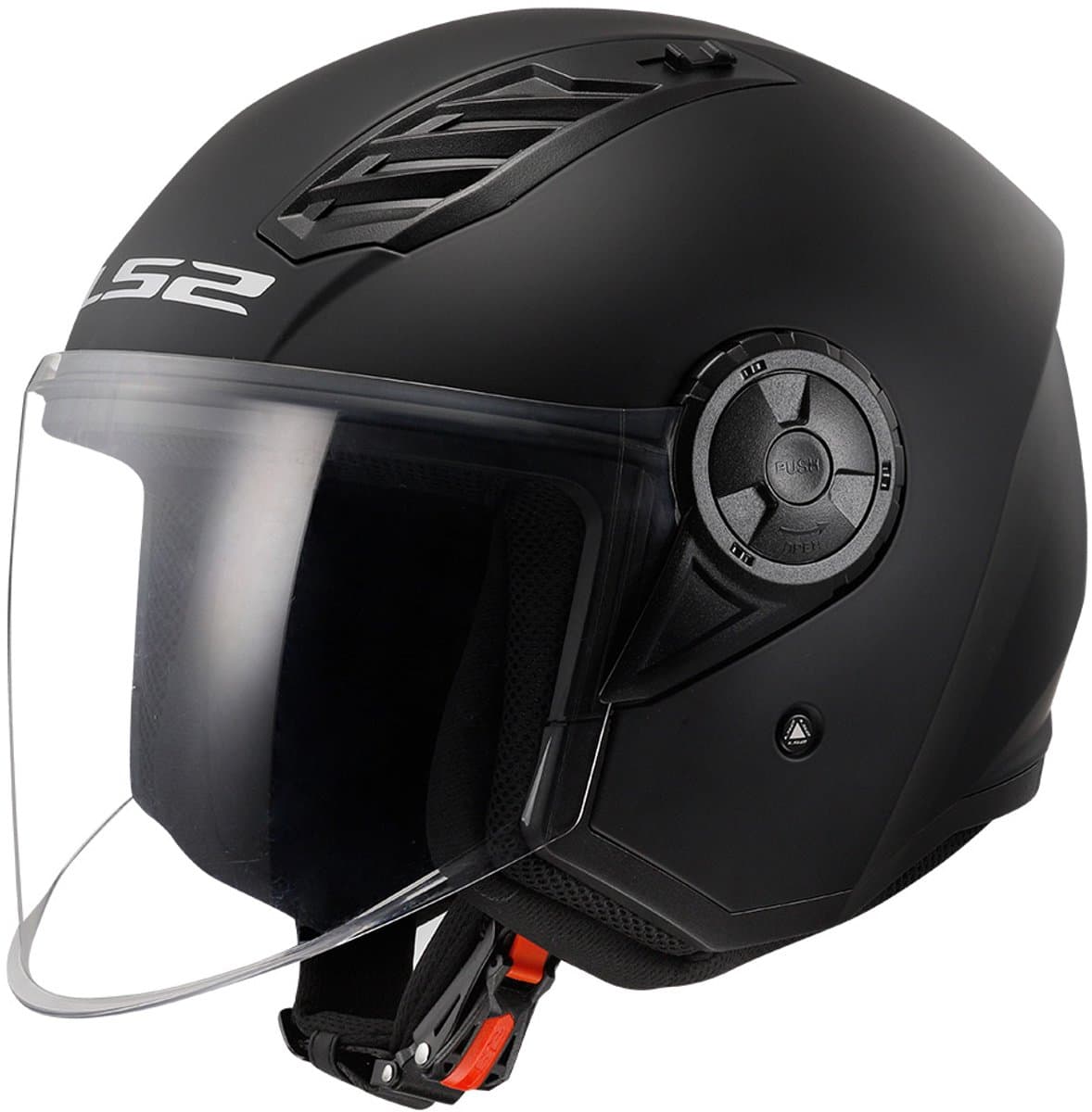 LS2 OF616 Airflow II Solid Mat Zwart 06 Jethelm - Maat XXXL - Helm
