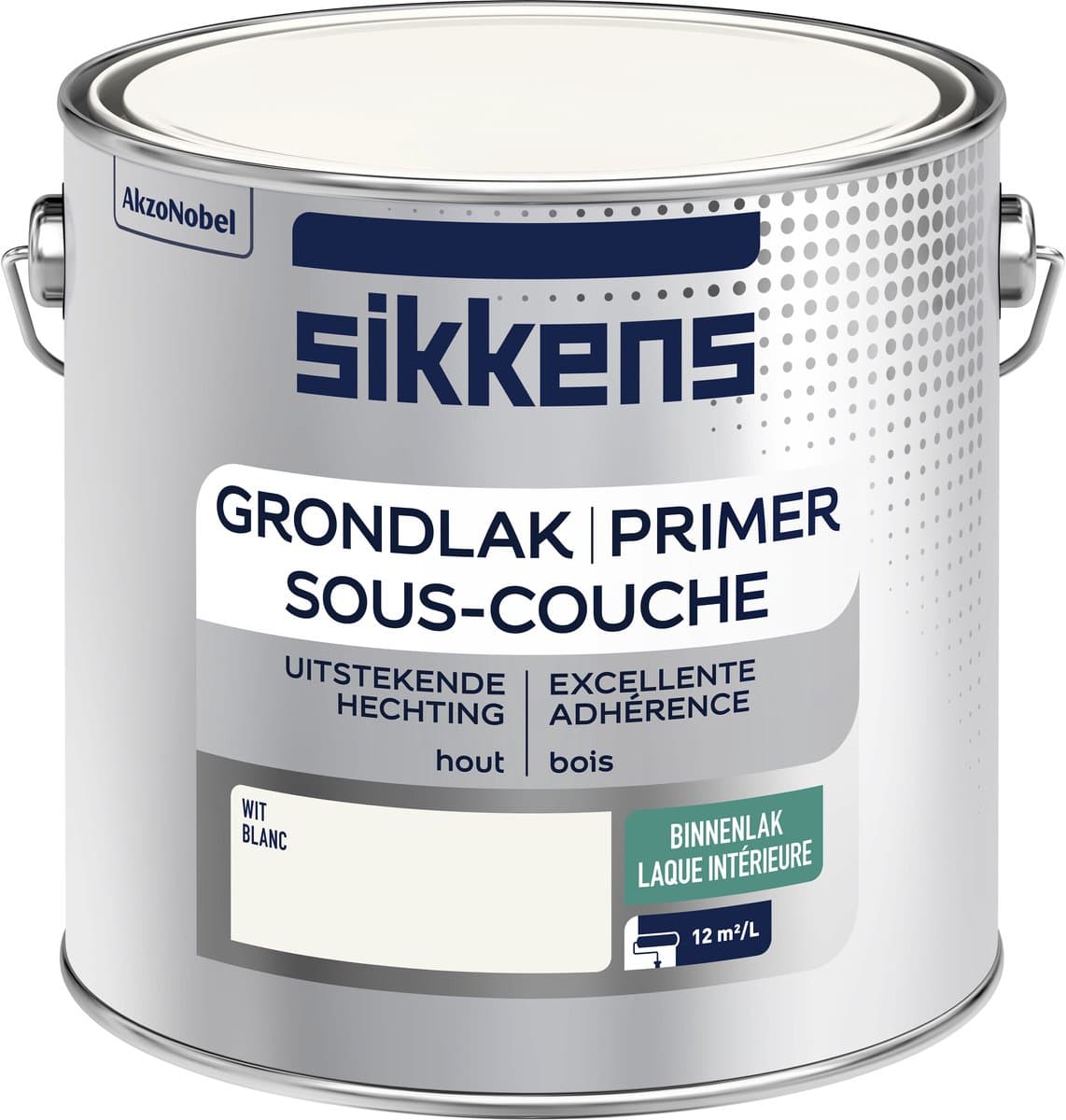 Sikkens - Binnenlak Grondverf - White - 2,5 L