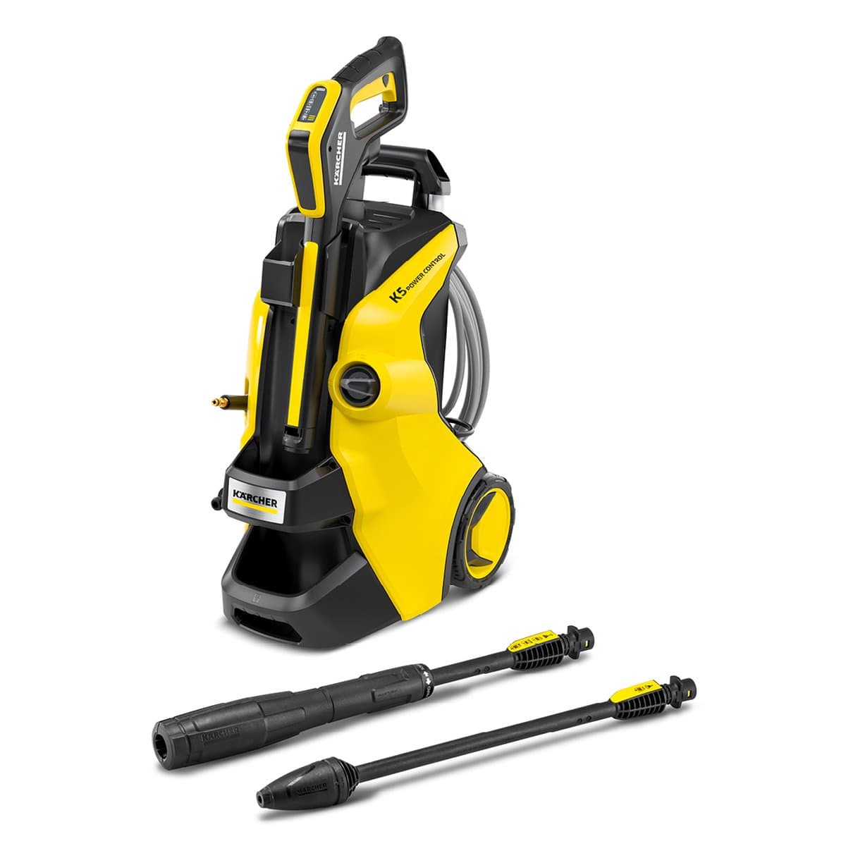Kärcher K 5 Premium Power Control Flex Hogedrukreiniger - PremiumFlex hogedrukslang - 145 bar - 500 l/u - 40 m²/u - Slanghaspel - Geschikt voor oa. auto - terras - fietsen - motoren - tuinset en gebieden rondom huis