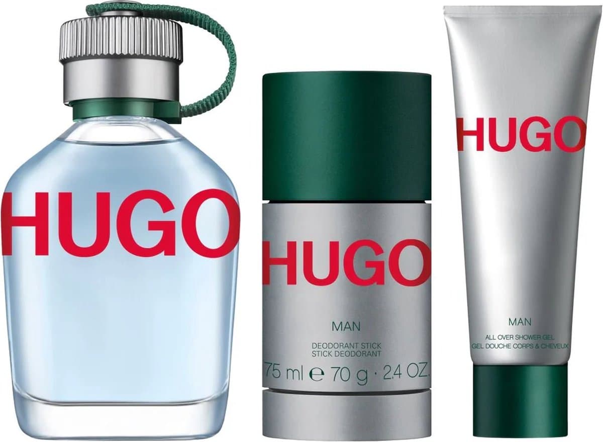 Hugo Boss Hugo Man Eau de Toilette 125ml + Deo Stick 70GR + Shower Gel 50ml