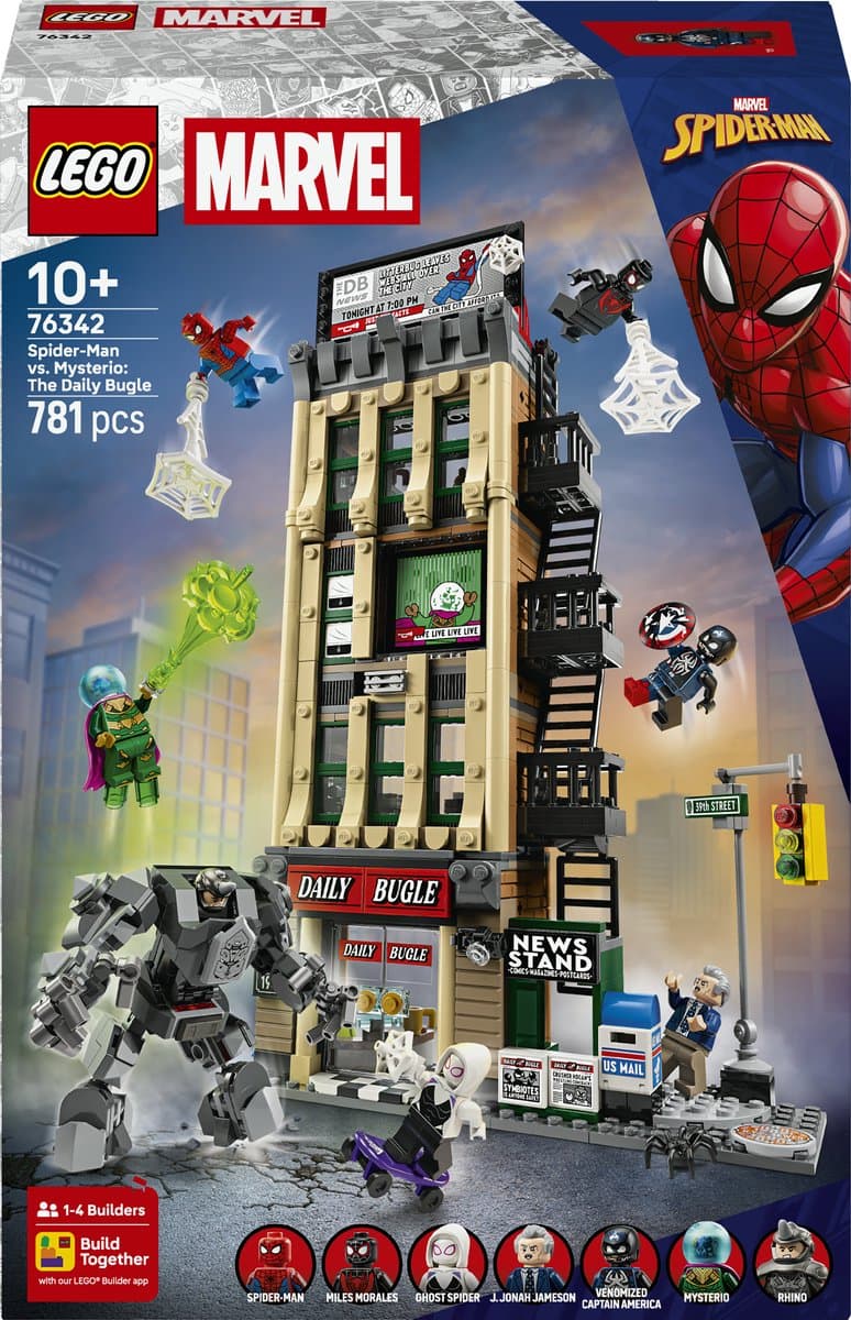 LEGO Marvel Spider-Man vs. Mysterio: de Daily Bugle Bouwpakket - 76342
