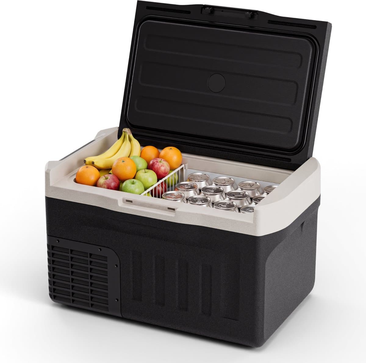 Auronic Elektrische Koelbox - Compressor - 21L - 12V en 240 volt - Camping Koelkast - Frigobox Auto - Zwart