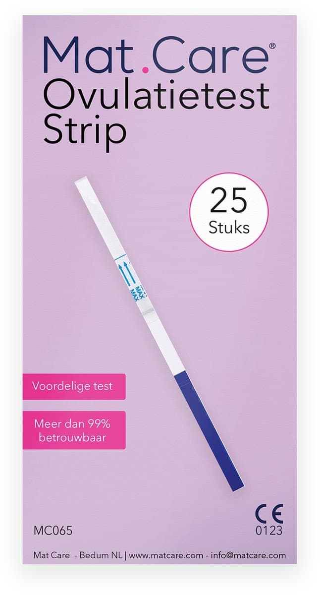 Mat Care Ovulatietest Strip XL pack 25 stuks