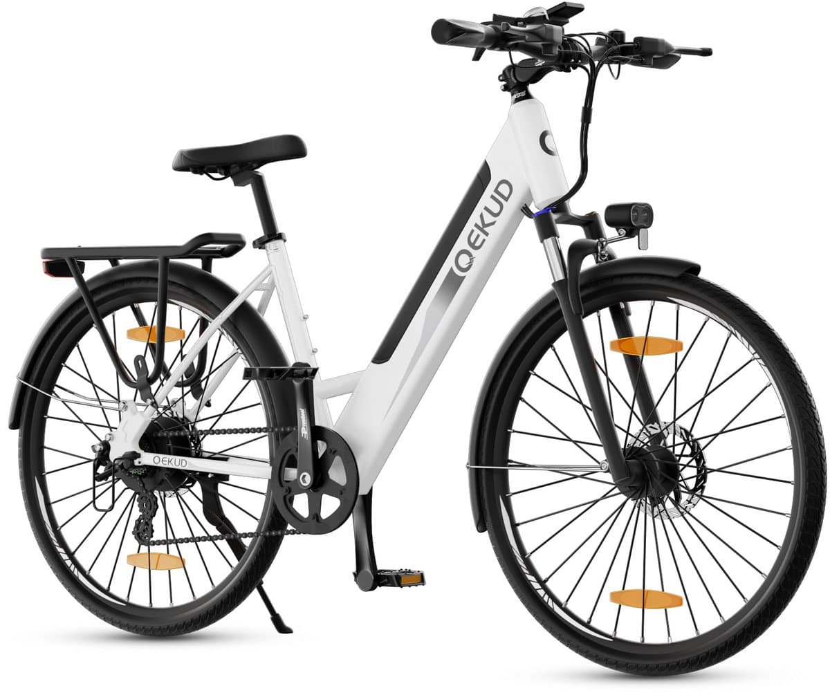 Qekud F26 Pro Elektrische Fiets 26" Trekking E-Bike - 250W Motor - 36V 13Ah Accu - 100km Bereik - 7 Versnellingen - Stapdoor Frame