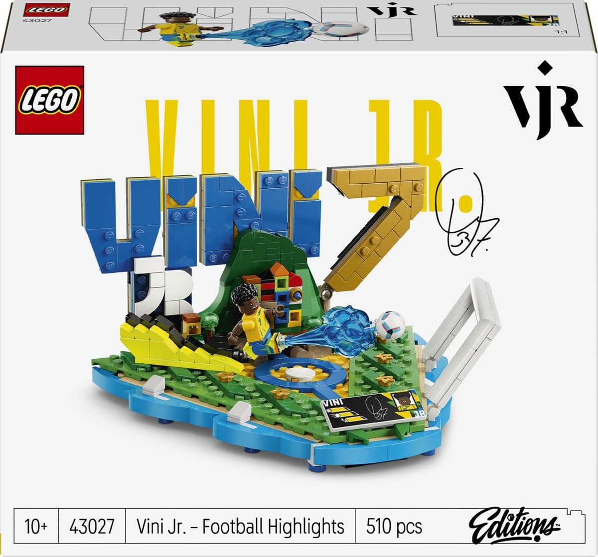 LEGO Editions - Vini Jr. – Voetbalhoogtepunten Voetbal Bouwpakket voor Kinderen - 43027