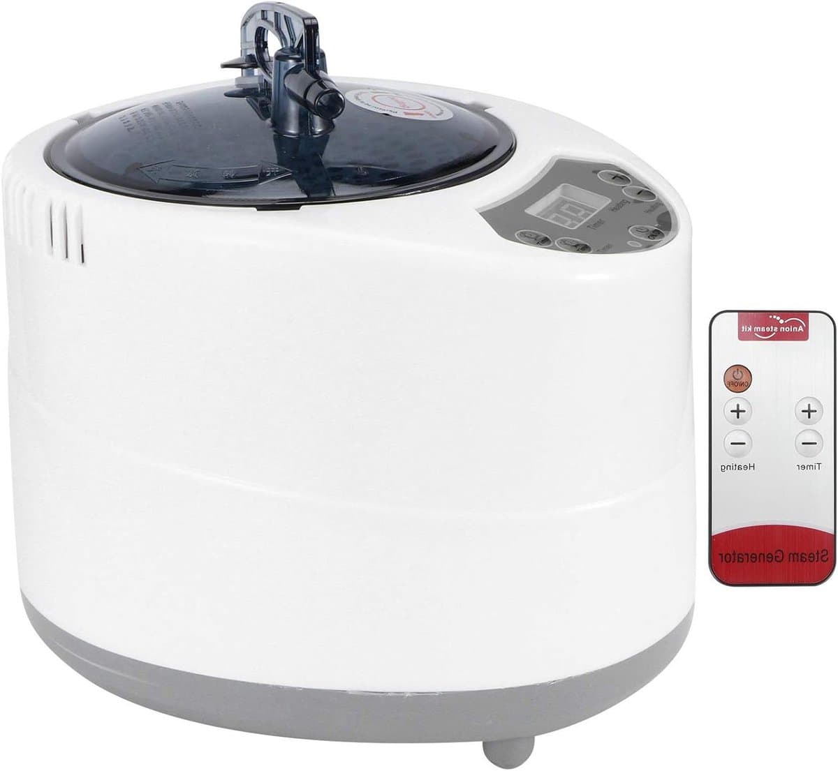 Stoomgenerator - Sauna apparaat - Thuis spa moment - Digitale bediening - 3 liter tank - Wit