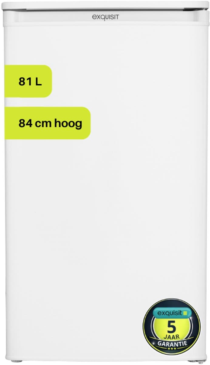 Exquisit KS117-3-041EW - Tafelmodel Koelkast - 5 Jaar Garantie - Met Vriesvak - Wit