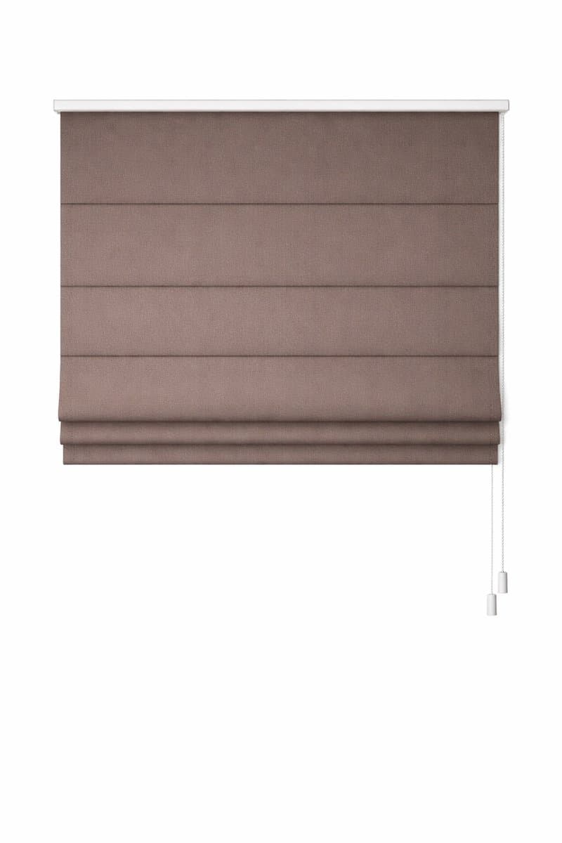 Vouwgordijn Sencys – 60x180 cm – Taupe / Grijsbruin – Lichtdoorlatend – Met Baleinen – Store Bateau