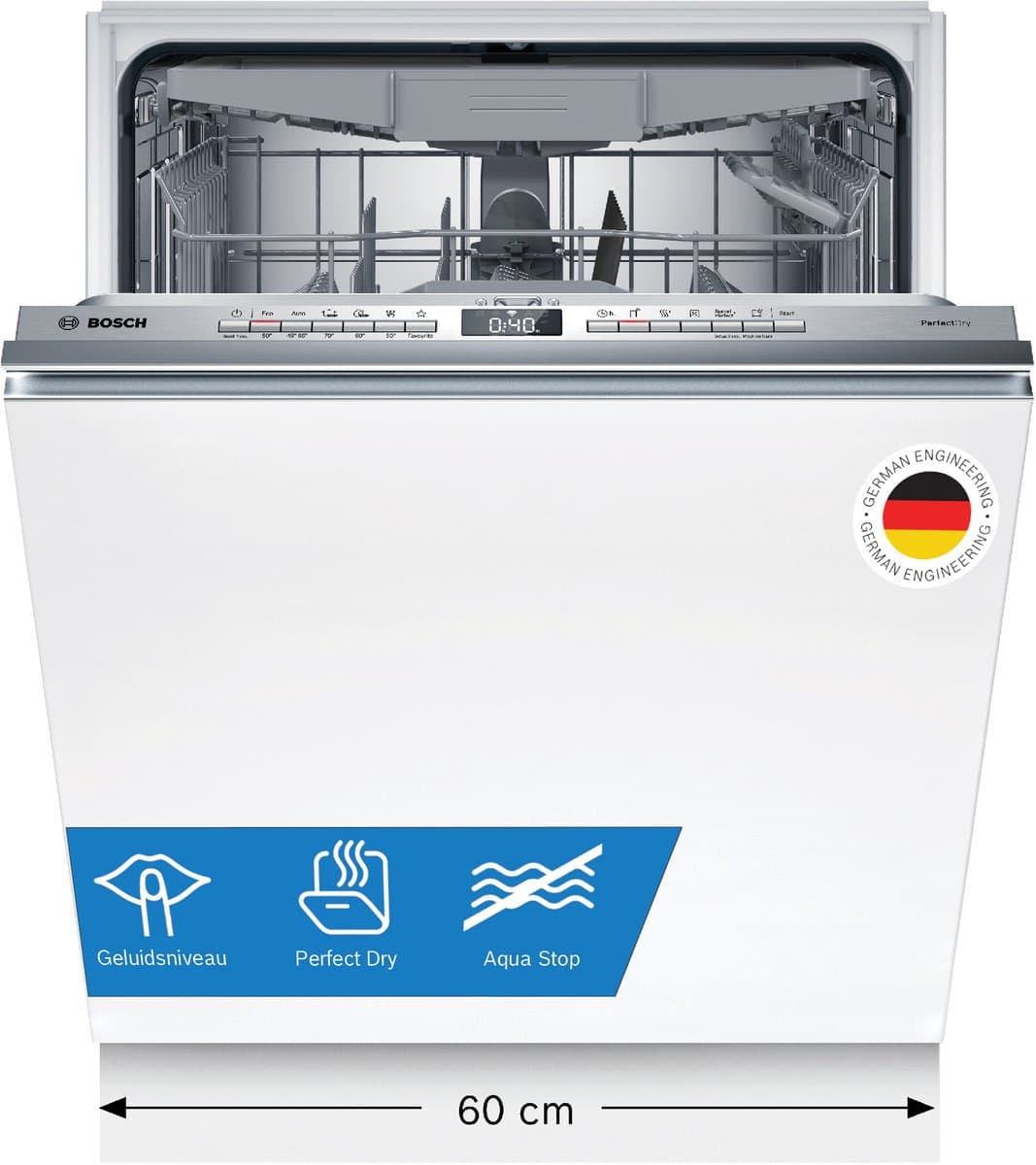 Bosch SMV6YCX02E - Serie 6 - Inbouwvaatwasser - Volledig integreerbaar - Energielabel A - Home Connect