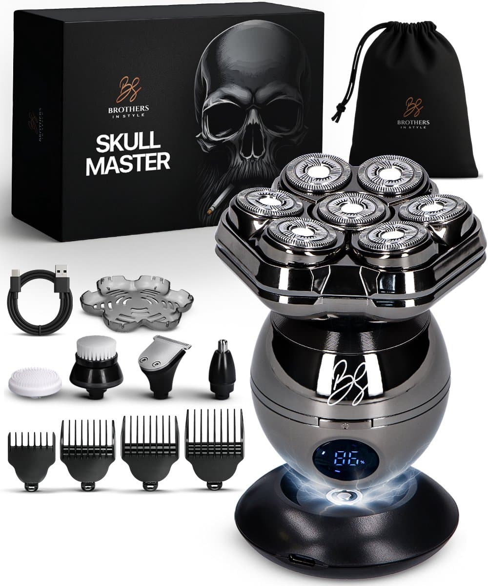Scheerapparaat Mannen 8-in-1 – Skull Master Pro - Hoofd Scheerapparaten – Head Shaver - Elektrische Shaver - Brothers in Style