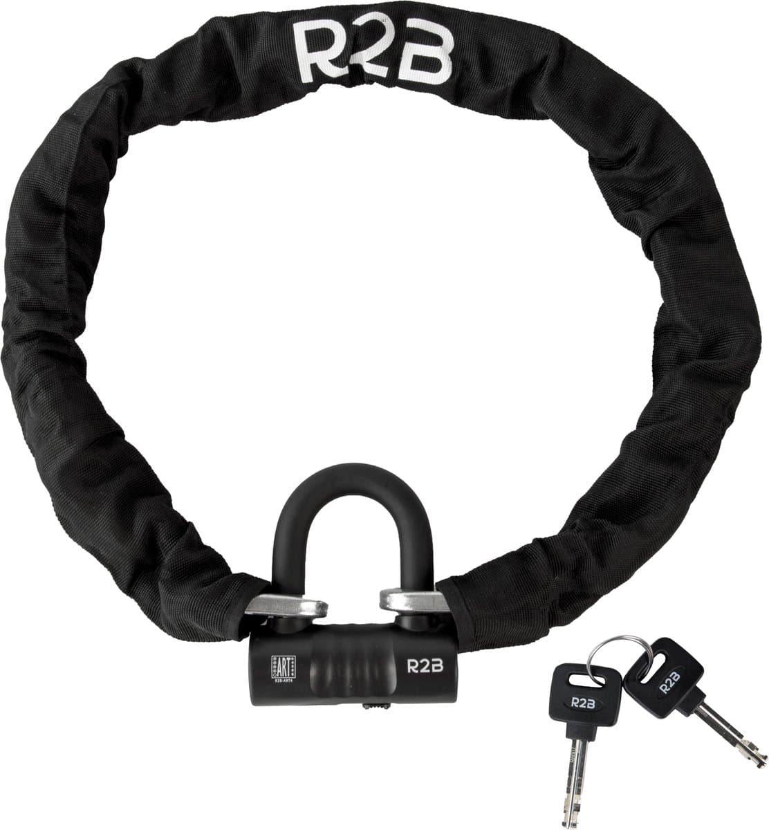 R2B Motorslot ART 4 - 120 CM - 2 Sleutels - Scooter Slot - Fietsslot - ART 4 Slot - Kettingslot Motor - Kettingslot Scooter - Fietssloten electrische fietsen - Motorsloten - Scootersloten - Bike Lock