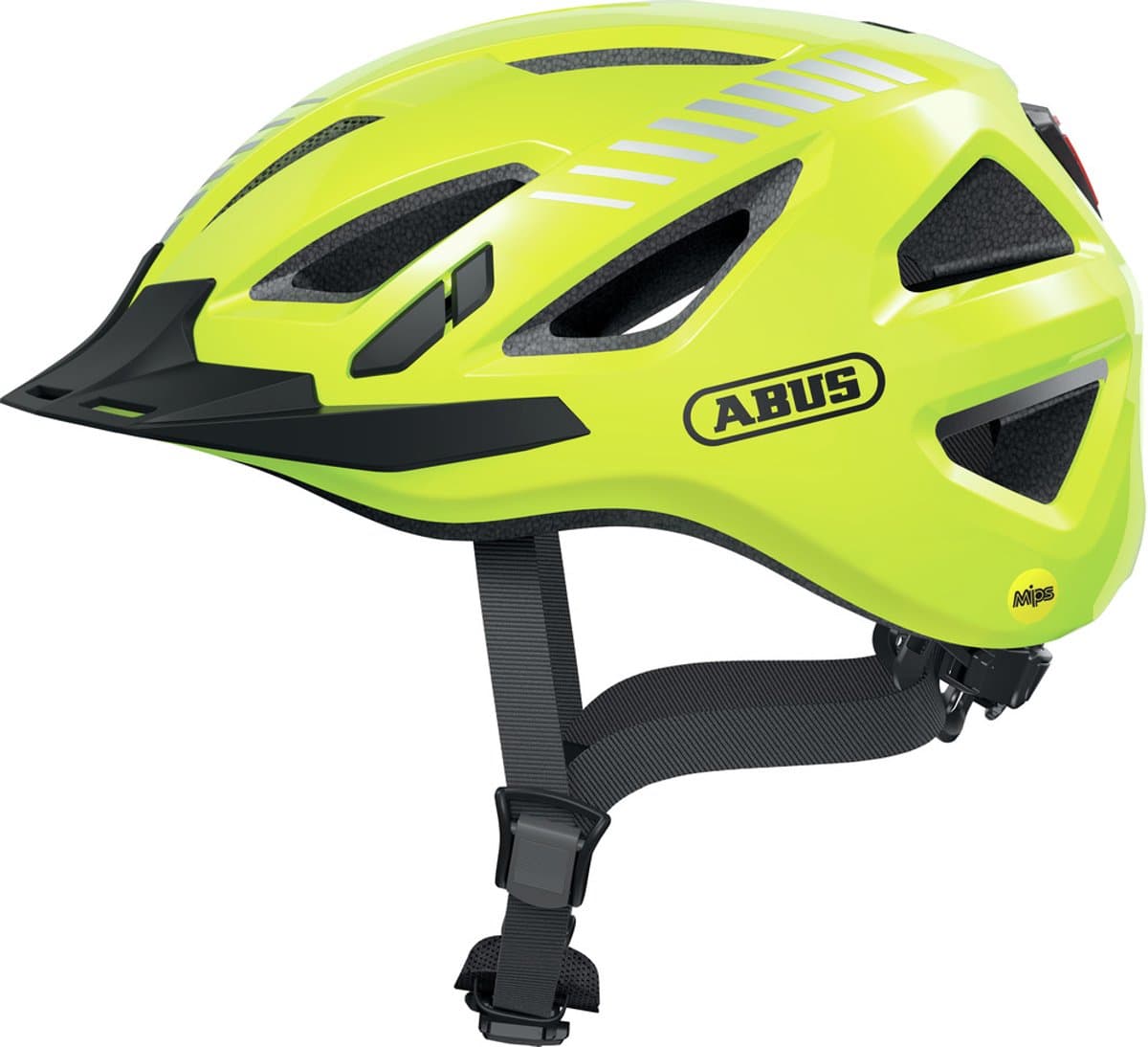Fietshelm ABUS URBAN-I 3.0 MIPS signal yellow L - 56-61 cm - geel - Geschikt voor gebruik op elektrische fietsen - stadsfietsen - 320 g