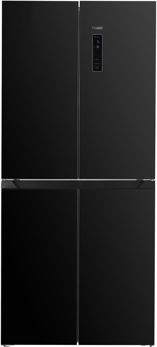 PRIMO PR182MD Koelvriescombinatie – Amerikaanse Koelkast – 4 deuren – No Frost - Energieklasse C – 362 liter (237 + 125) - Zwart