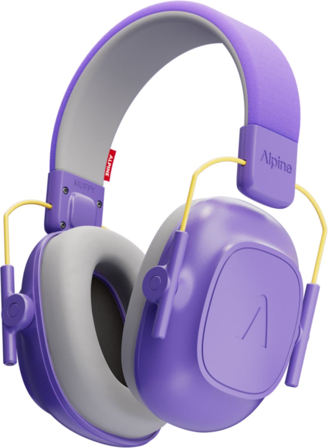 Alpine Muffy Kids Gehoorbescherming Kinderen 25 dB (5–16 Jaar) - Verstelbare Oorkappen voor Focus, School & Evenementen - Comfortabele & Opvouwbare Oorbeschermers - Paars