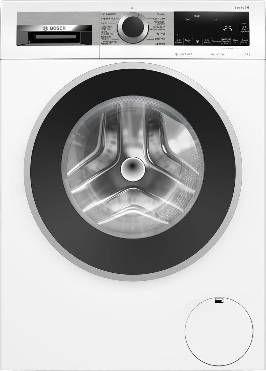 Bosch WGG246Z8NL - Serie 6 - Wasmachine met stoom - 9 kg - 1600 rpm - Iron Assist: vermindert kreukels tot 50% - Energielabel A - SpeedPerfect - Bespaar water met ActiveWater Plus