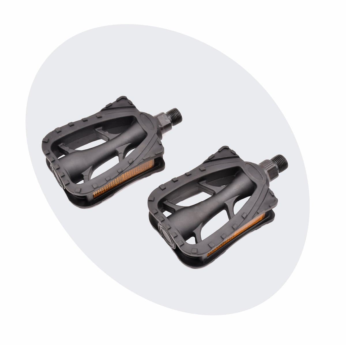 Voltano Antislip E-bike Fietspedalen 421165 Zwart - Universeel - Reflectoren - Trappers Fiets