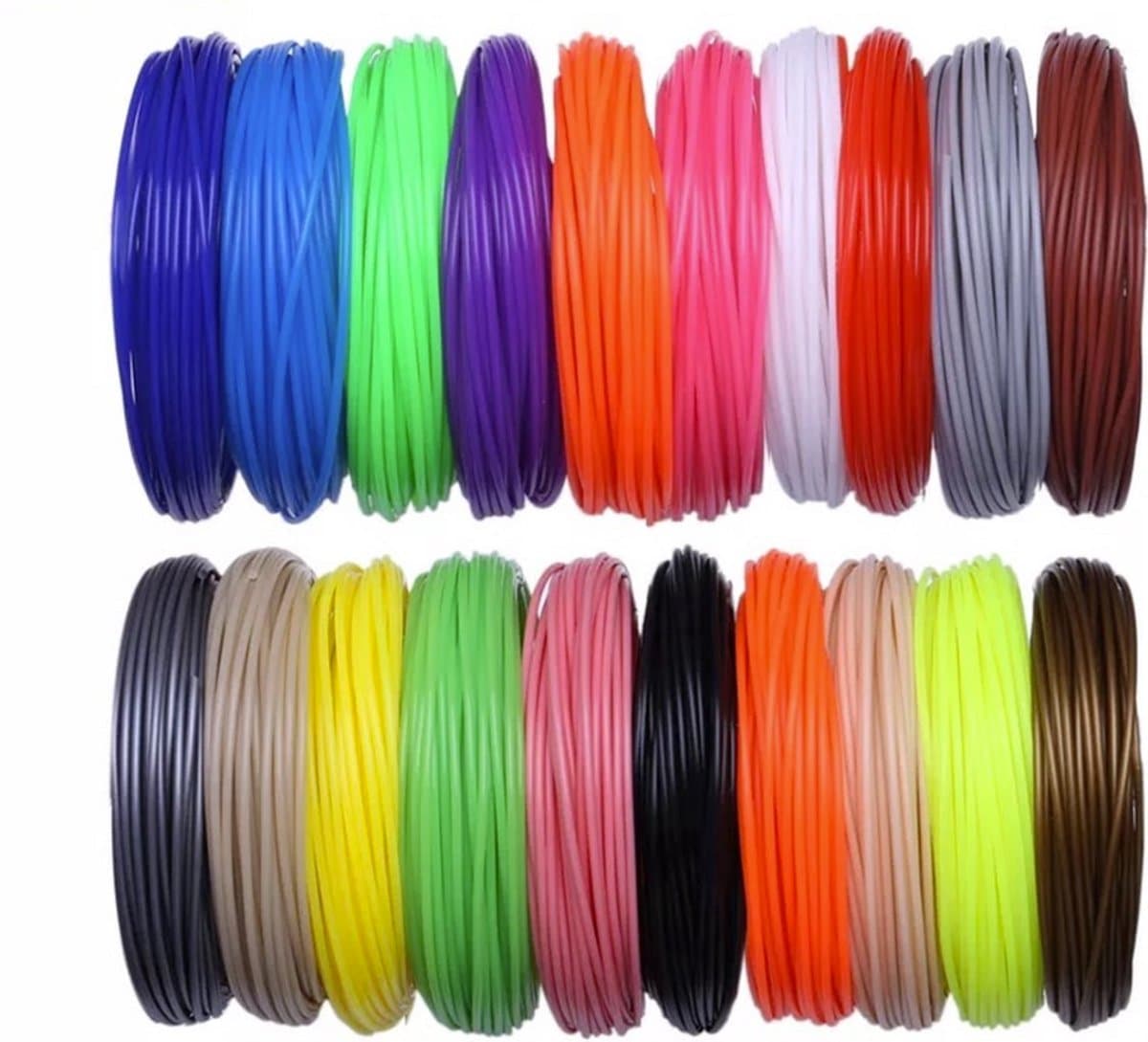 PLA Filament 1.75mm - 20 kleuren 200 meters - 3D Pen Filament - 3D Pen vullingen - 3D Pen navulling - 3D Filament