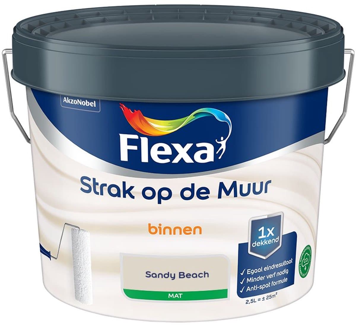 Flexa - Strak Op De Muur Binnen Mat - Sandy Beach - Mengverf - 2,5 L