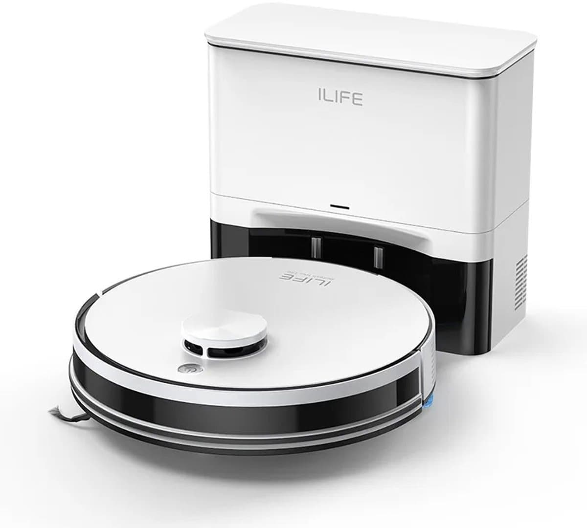 Ilife A30 Pro - Robotstofzuiger met dweilfunctie - 5000 Pa - 60 Dagen autonoom legen en laden - 180 min looptijd - Objectdetectie - Multi-floor mapping