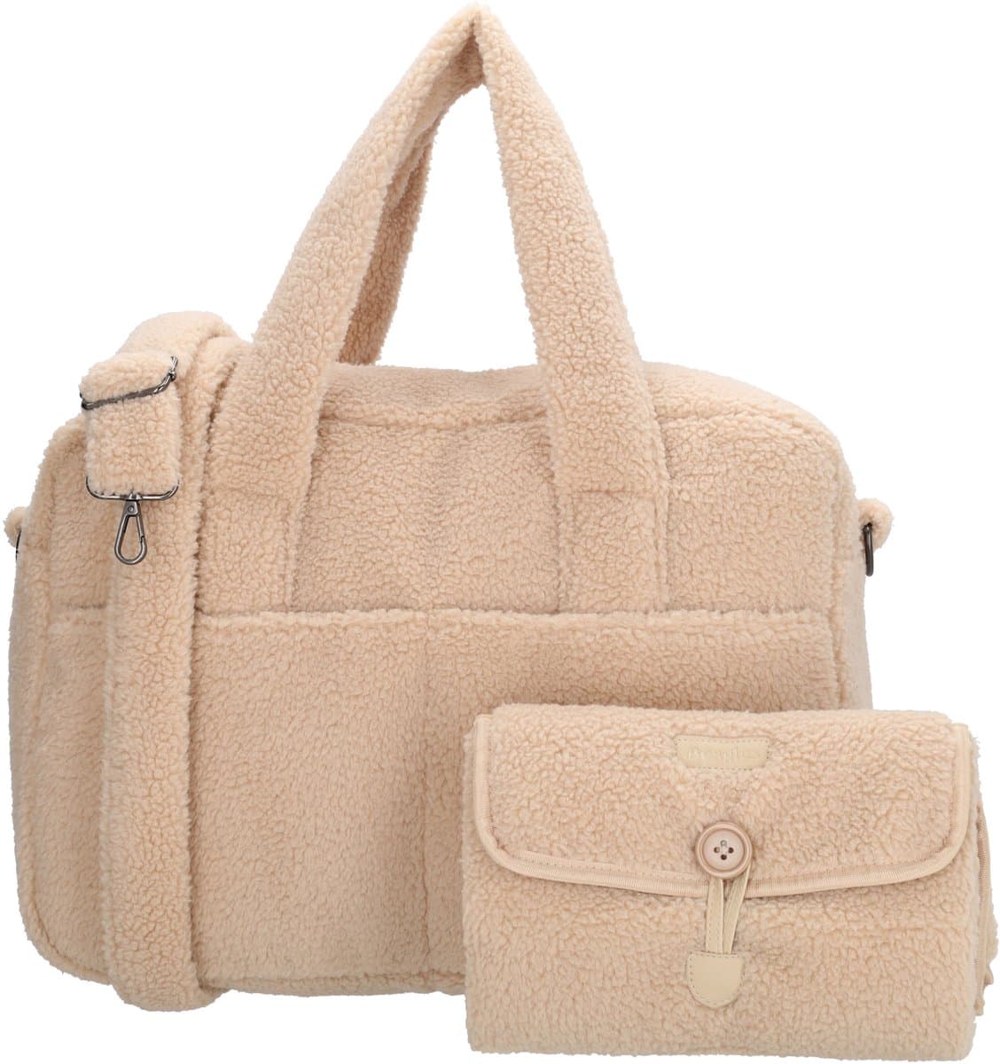 Beagles Lugo Luiertas - Teddy - Shopper - Baby - Mama Tas - Verschoningstas - Diaper Bag - Crème