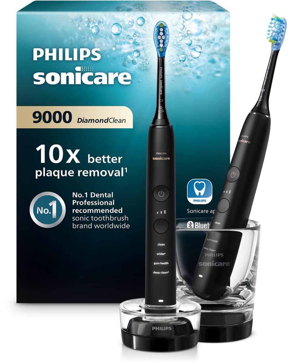 Philips Sonicare DiamondClean 9000 - Elektrische tandenborstel - Zwart - Duo - HX9914/54