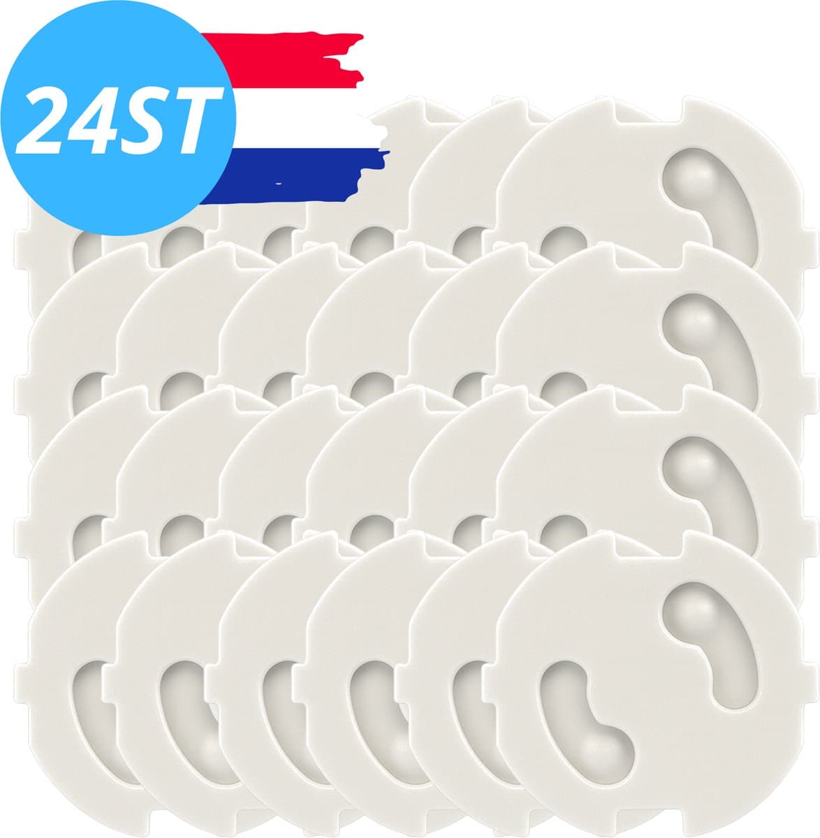 Stopcontactbeveiliging – 24 Stuks – Baby- & Kinderbeveiliging – Nederlandse Stopcontacten – Stopcontactbeschermers
