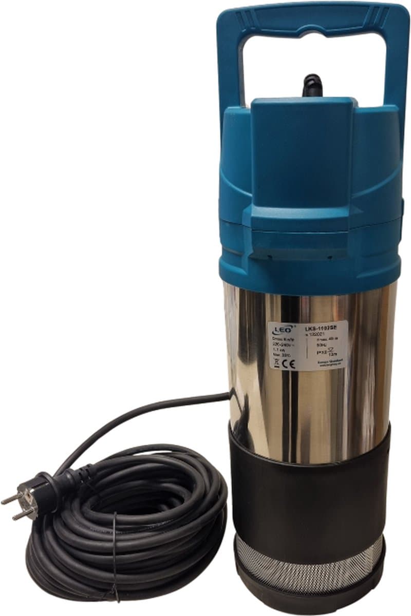 Druk dompelpomp voor Regenwatersysteem, type Leo LKS-1102SE, 230 V, 1,1 kW , 6 m³/u
