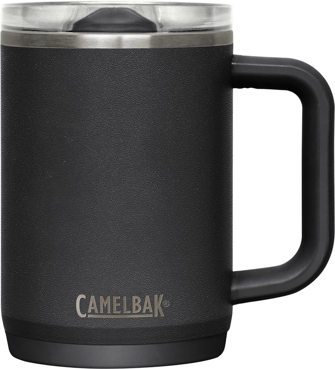 CamelBak Thrive Mug Vacuum Insulated - Isolatie drinkbeker - 470 ml - RVS - Lekvrije Drinkfles - Waterfles - Reisbeker - Thermosfles - Zwart (Black)