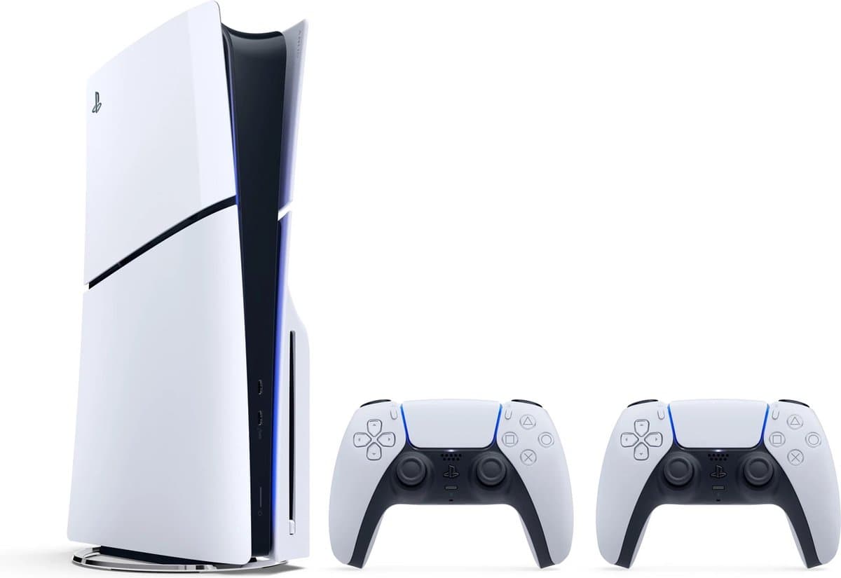 PlayStation 5 Disc Edition - Slim - Bundel met 2 Dualsense Draadloze Controllers