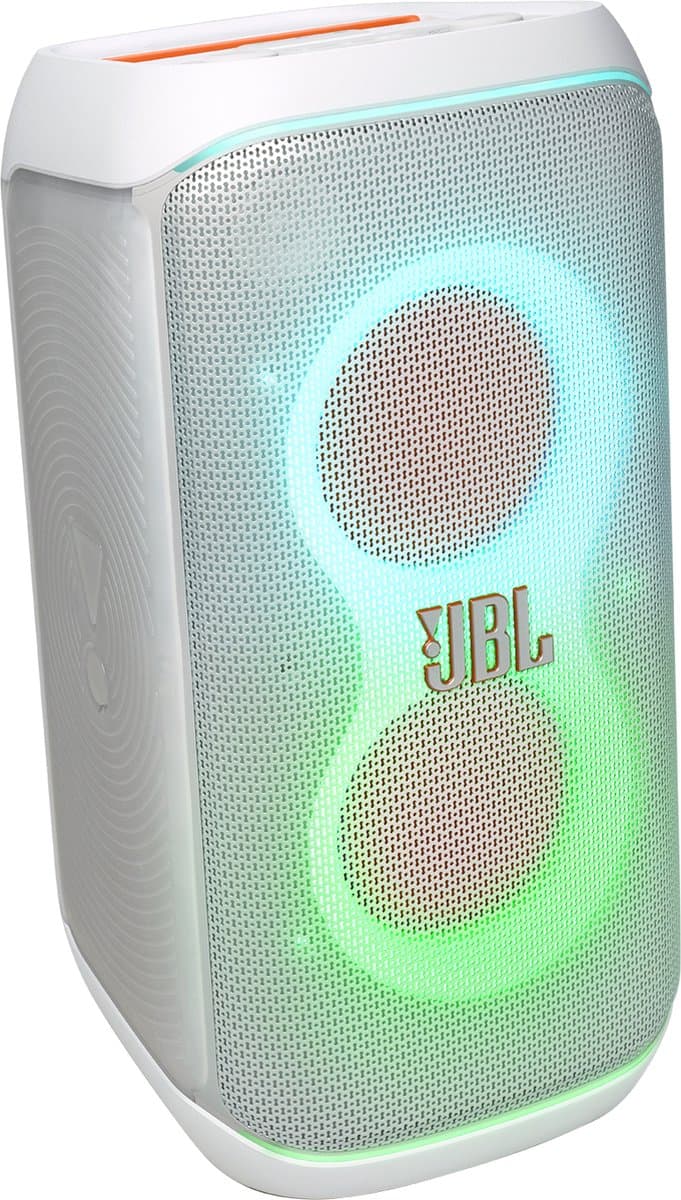 JBL PartyBox Club 120 - Draadloze Bluetooth Party Speaker - Opvouwbare Handgreep - Spatwaterdicht - LED verlichting - 12 uur - Wit