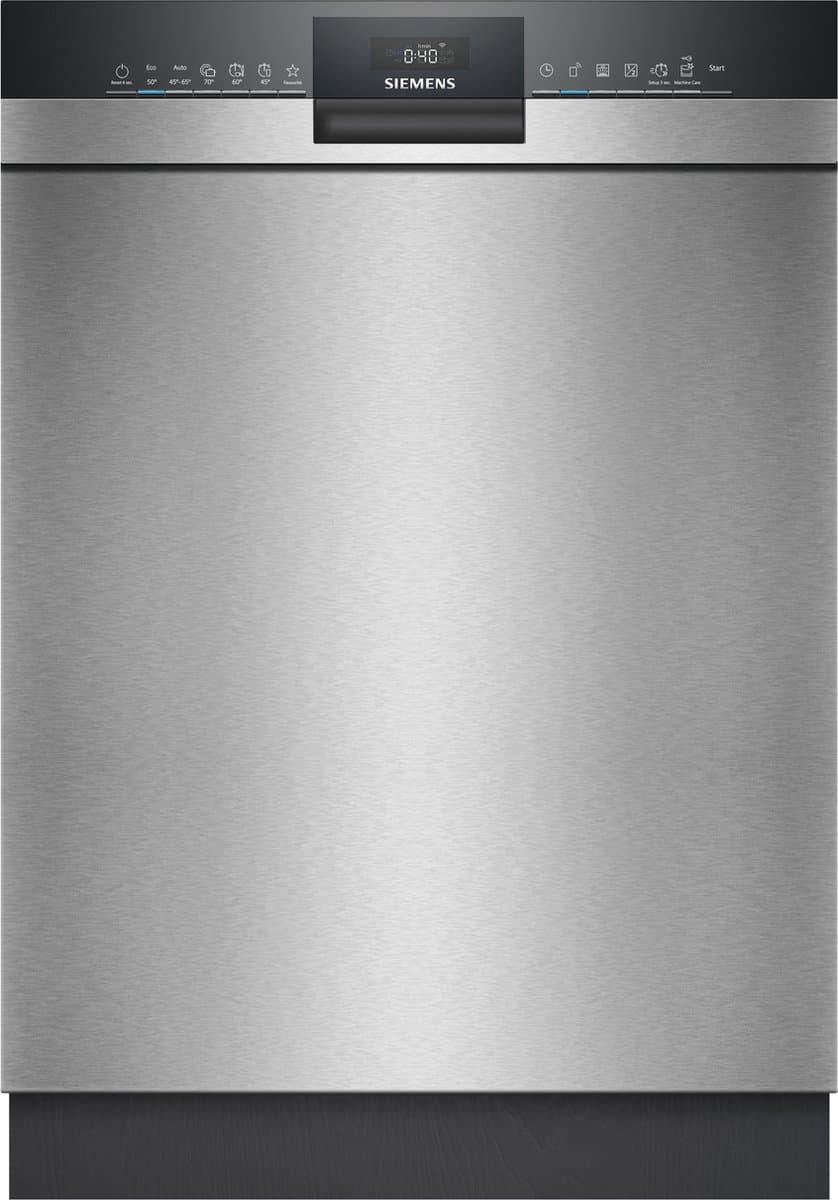 Siemens SN43ES22CE - iQ300 - Vaatwasser - Inbouwvaatwasser - Onderbouw - 60 cm - RVS - Energielabel A - varioSpeed Plus: je vaat tot wel drie keer zo snel schoon -Home Connect