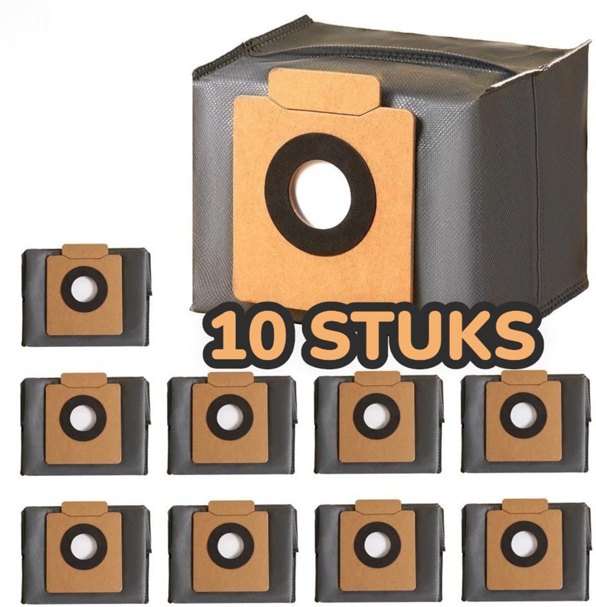 10 Stuks premium stozuigerzakken geschik voor Eufy Clean X8 Pro/X10 Pro Omni robotstofzuiger, stofzak, accessoireset, reserveonderdelen, grote capaciteit