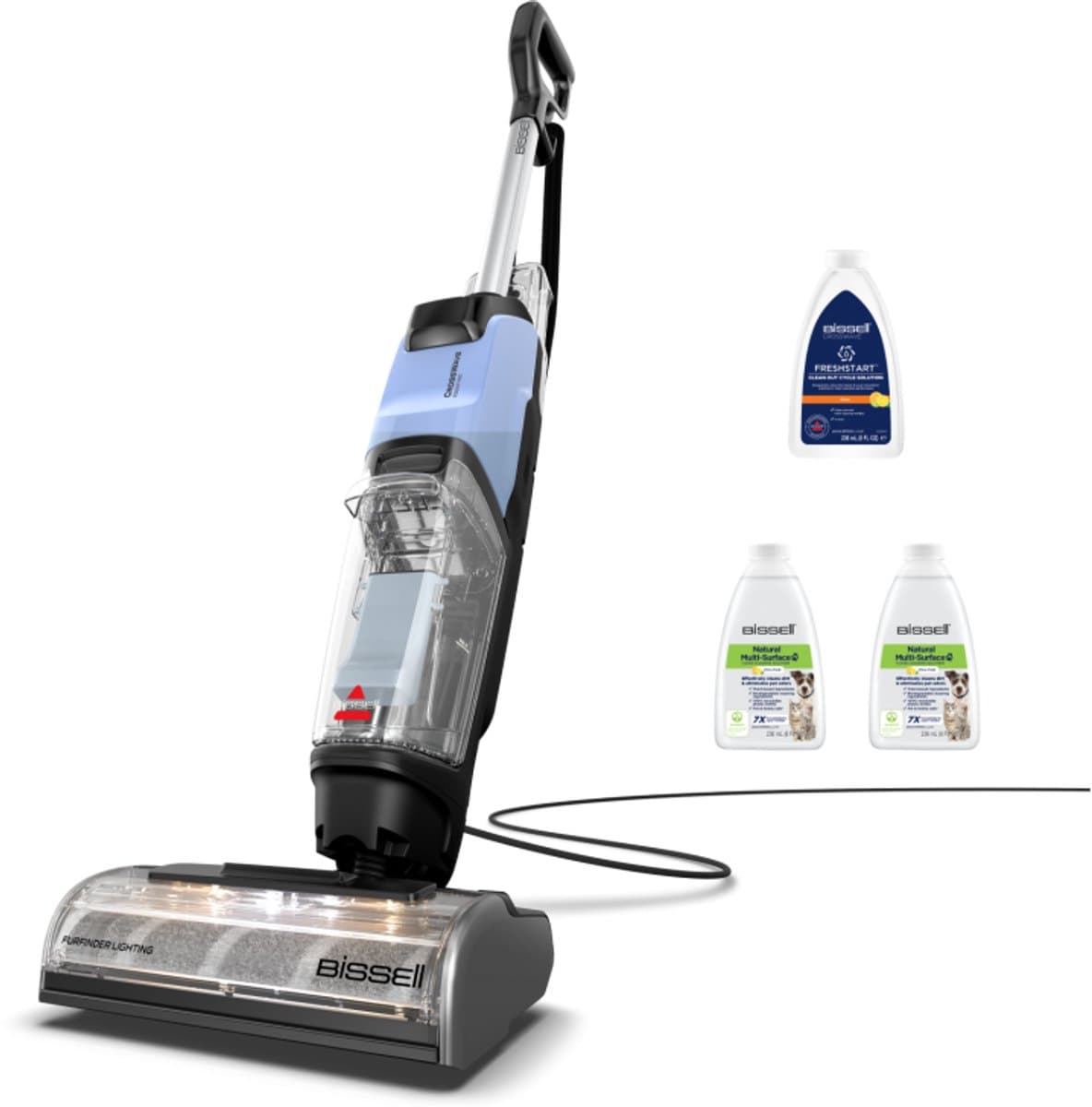 BISSELL CrossWave EdgeFind Select Steelstofzuiger met Dweilfunctie - 2-in-1 Stofzuiger & Dweil - Vloerreiniger voor Harde Vloeren en Vloerkleden - ZeroGap Randreiniging - Multi Surface Cleaner - 4136N
