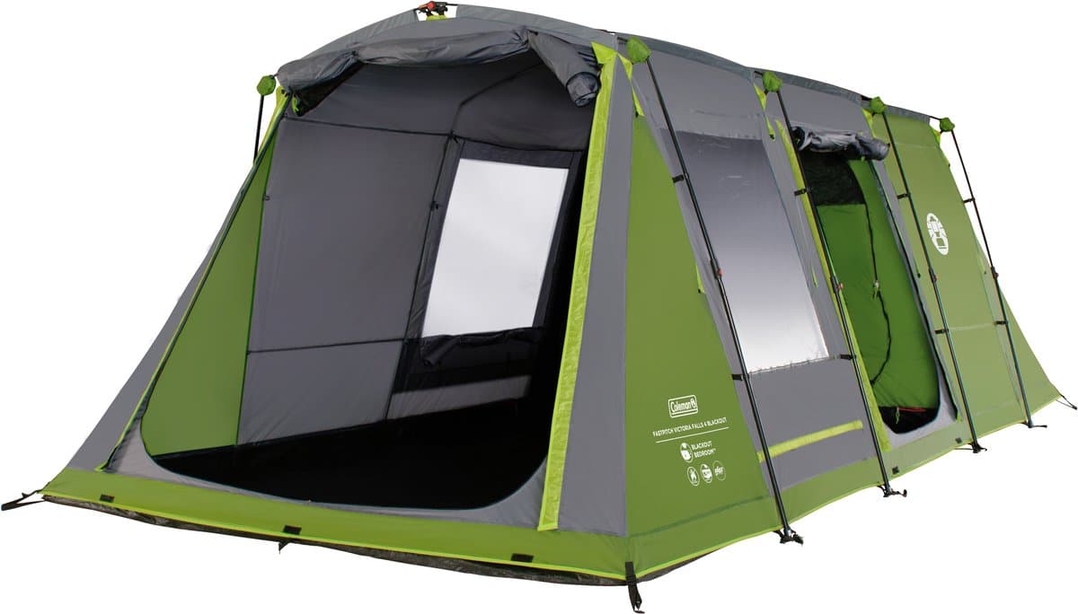 Coleman FastPitch Victoria Falls 4 BlackOut Tent – 4 Persoons tent - Snel opzetten dankzij FastPitch – Blackout Bedroom technology - Groen