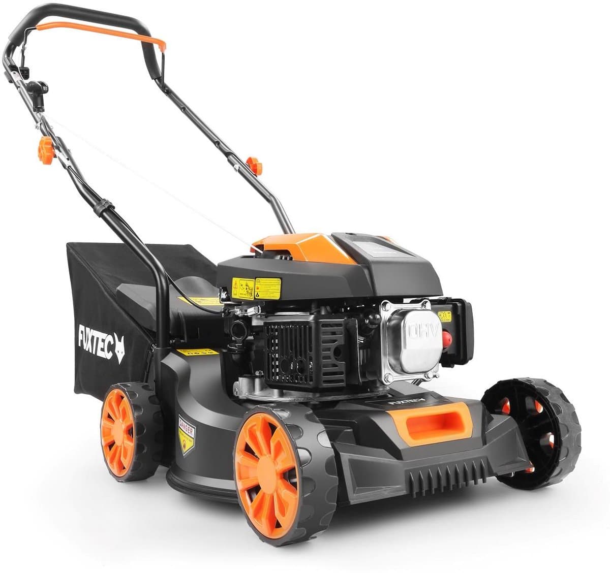 FUXTEC Benzine Grasmaaier FX-RM4180 - 1,8pk / 1,3kW - Slechts 18kg - 40cm Maaibreedte - 3-traps Maaihoogteverstelling - 80ccm 4-Takt - Incl. 45L Grasopvangbak