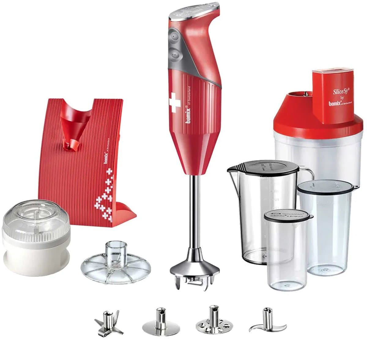 Bamix Staafmixer Set - 250 W - Rood - Superbox M250