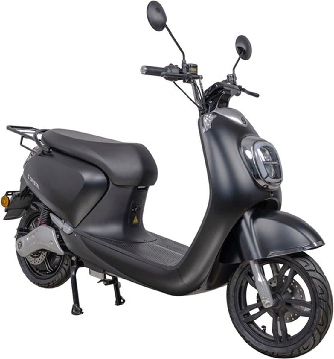 ELEKTRISCHE SCOOTER SPORT Q CRYSTAL E-SCOOTER MAT ZWART 3000W BOSCH MOTOR 60V 20AH 45KM (BROM)