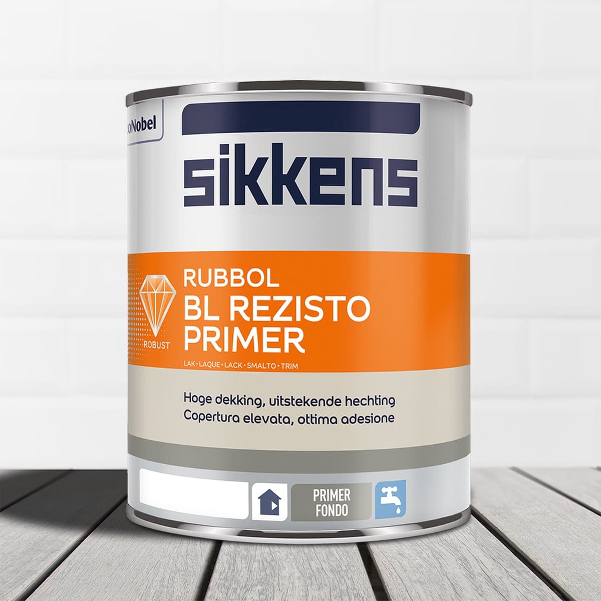 Sikkens Rubbol BL Rezisto Primer Ral 7016 Antraciet 1 liter Ral 7016 Antraciet - - Watergedragen grondverf - - - Mat -
