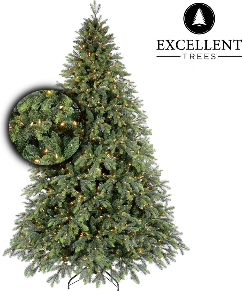 Excellent Trees® Kerstboom LED Kalmar 240 cm - met 610 Lampjes - ⌀157cm - 240cm