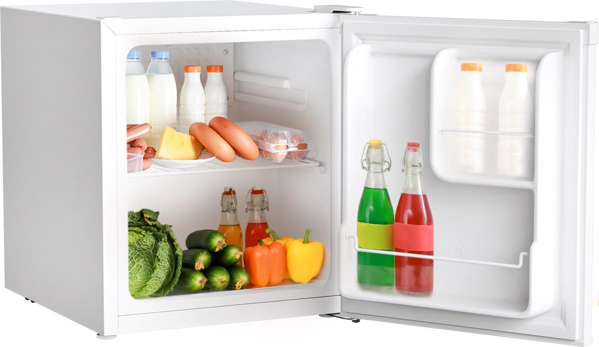 KitchenBrothers Mini Koelkast - 40L - Kleine ijskast - Vrijstaand - Minibar - Frigo - Compact - Wit