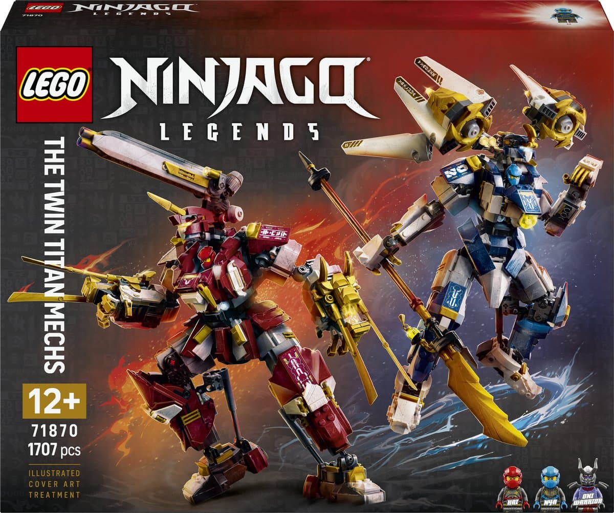 LEGO NINJAGO De Twee Torenhoge Mecha Bouwpakket voor Kinderen met Actiefiguren 71870