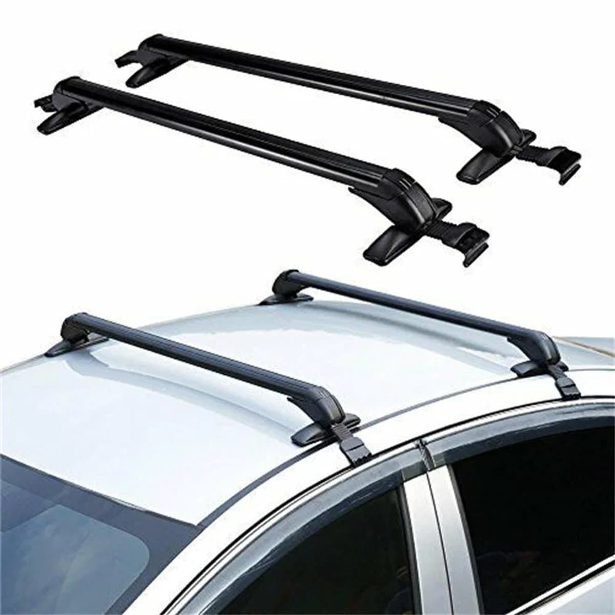Dakdragers Auto - Imperiaal Aluminium - Bagage Vervoeren - Universele Pasvorm - 75 kg Laadvermogen - Zwart